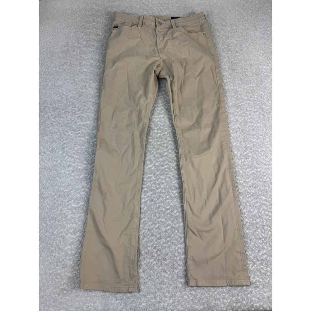 AG Adriano Goldschmied The Everett Pants Mens 29x32 Beige Stretch Chino Casual
